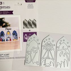 Beautiful Large 3Pc Triptych Die Cuts