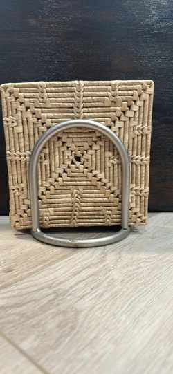 decorative woven napkin holder