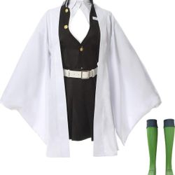 Kanroji Mitsur Tanjirou Zenitsu Giyuu Cosplay Costume Anime Cosplay Kimono