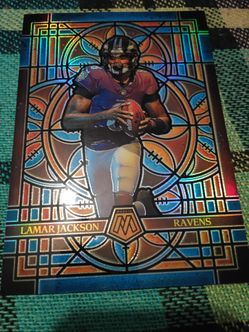 Ravens Lamar Jackson Stained Glass