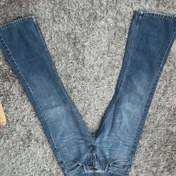 Levi’s. 527 blue denim jeans  (only has one stain)
