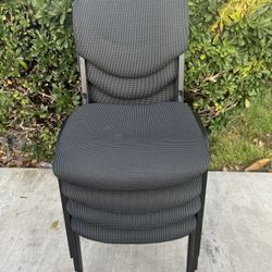 Chairs Stackable Set of four