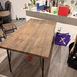 Table And Chairs, Bench 