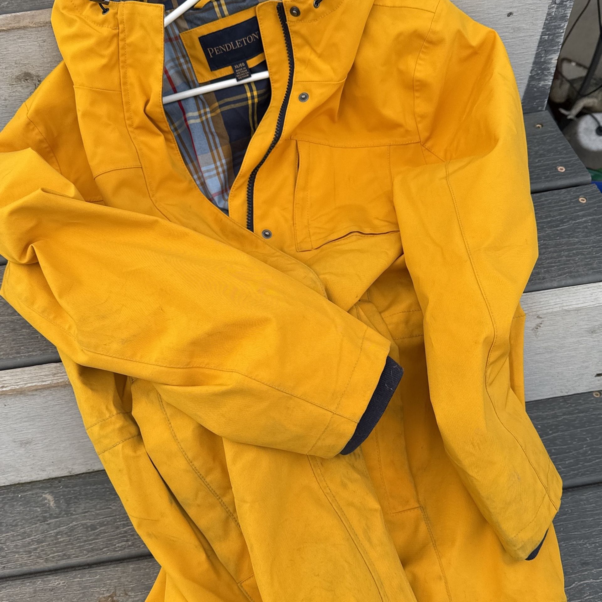 Pendleton Rain Jacket For Men Hoodie Size XL