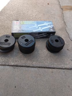 dumbells with weights