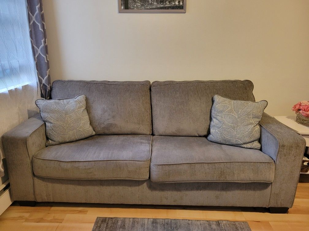 Grey Chenille Sofa