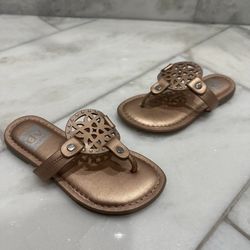 Size 10 Toddler Girls Rose Gold Sandals