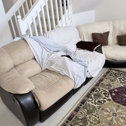 Rooms to go tan suede sectional sofa