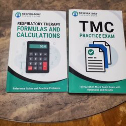 Respiratory Therapy, Tmc Practice Book Set Of Two 