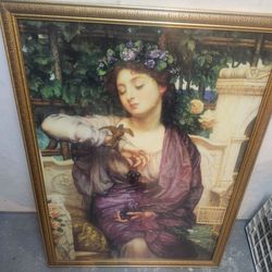 Lesbia and sparrow artwork