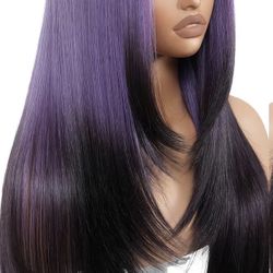 Glueless 26 Inch Straight Layered Lace Front Wig New In A Box