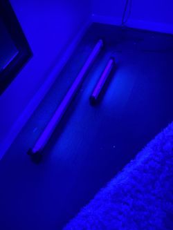 Two black lights, one smal and one large