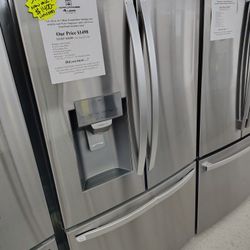 Sale Now Only $1400 (Save $1699) Smart (ThinQ) ENERGY STAR French Door Refrigerator W/Tall Dispenser 