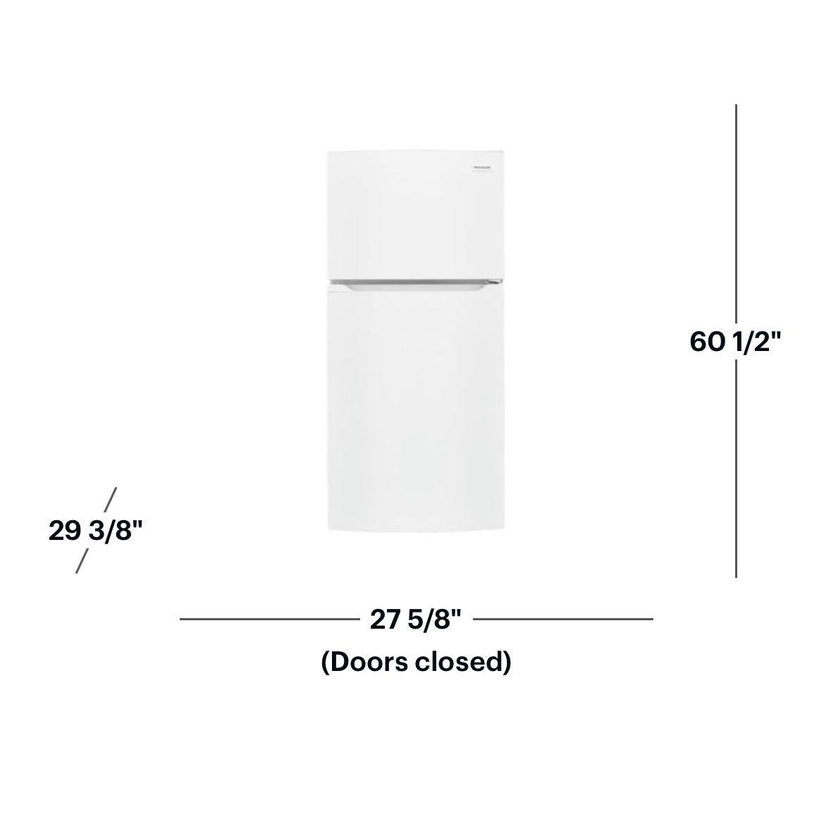 Frigidaire - 13.9 Cu. Ft. Top-Freezer Refrigerator - White