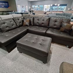 Sectional With Ottoman 