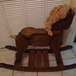 Vintage Handmade Rocking Horse