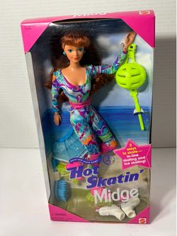 Vintage 1994 Mattel Hot Skatin' Midge Doll – New in Original Box (NRFB)