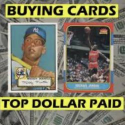 Sports Card Collections - Baseball Basketball Football Hockey 