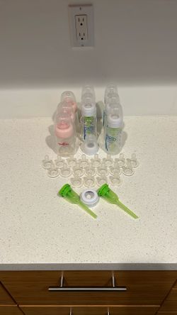Baby Bottles Lot – Dr Brown’s & Spectra w Extra Nipples Newborn Set