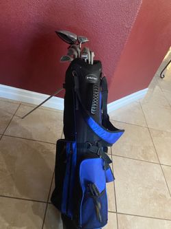 Gold club set + bag