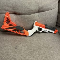 Nerf N-Strike SharpFire Blaster w/ Barrel and Stock Tested Great Shape
