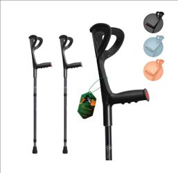 BeneCane Forearm Canes Lightweight Arm Crutch Adjustable Ergonomic Comfortable on Wrist Non Skid Rubber Tips