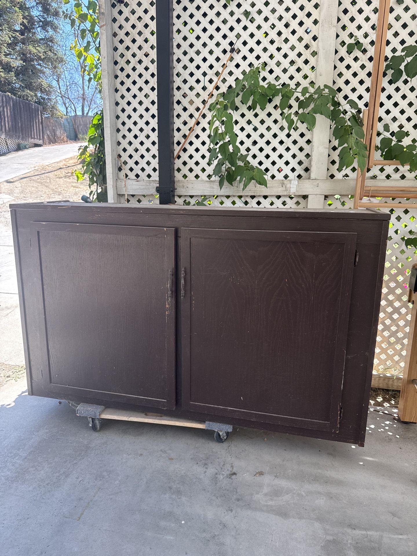 Aquarium Tank Base / Stand – Solid Wood – $50