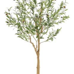 Faux Olive Tree, 5Ft ,  Olive Tree  Artificial Indoor with Realistic Leaves