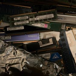 Lot Of 50 Pcs Untested Scrap Ram Memory For Gold Extraction