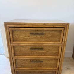 Faux bamboo nightstand manufactured by Lea Furniture 