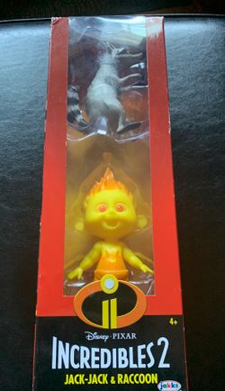 Disney’s Incredibles 2, Jack Jack and raccoon toy/figure (Pixar)