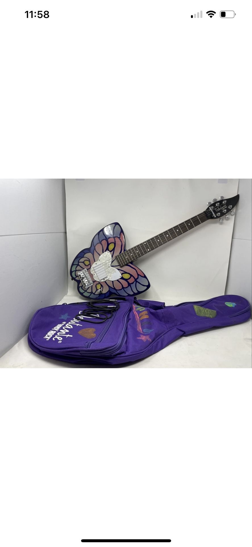 Rare Daisy Rock Electric Butterfly Guitar