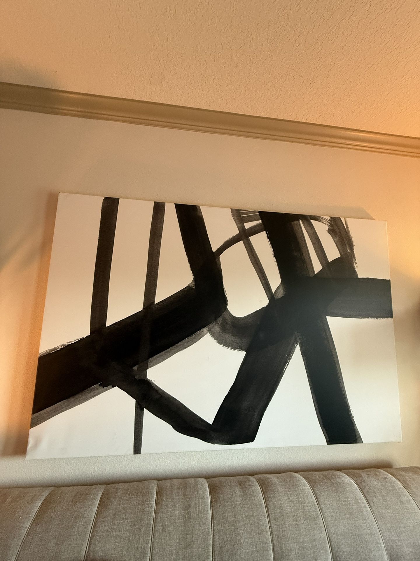 Large Abstract Canvas Painting