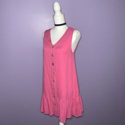 NWT Boutique Pink Drop Waist Dress - Women’s