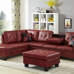 Pablo Red Sectional


