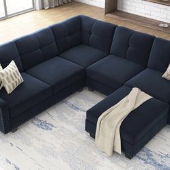 Sectional Sofa With Ottoman- Brand  New, Never Used.
