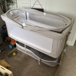 Baby Bedside Bassinet With Extra Mattress 