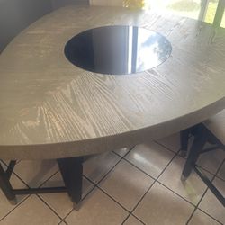 Unique Modern Dining Table with Bench Seating