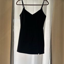 Mini Black Leather Dress