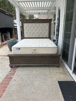 Queen Bed Frame, Box Spring,mattress!