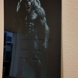 12x18 Inch Werewolf Aluminum Portrait