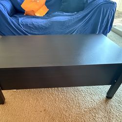 Move out sale!! Wooden coffee table with top lift and hidden storage