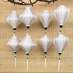 15pc Hoi An Bamboo Silk Lanterns 35cm