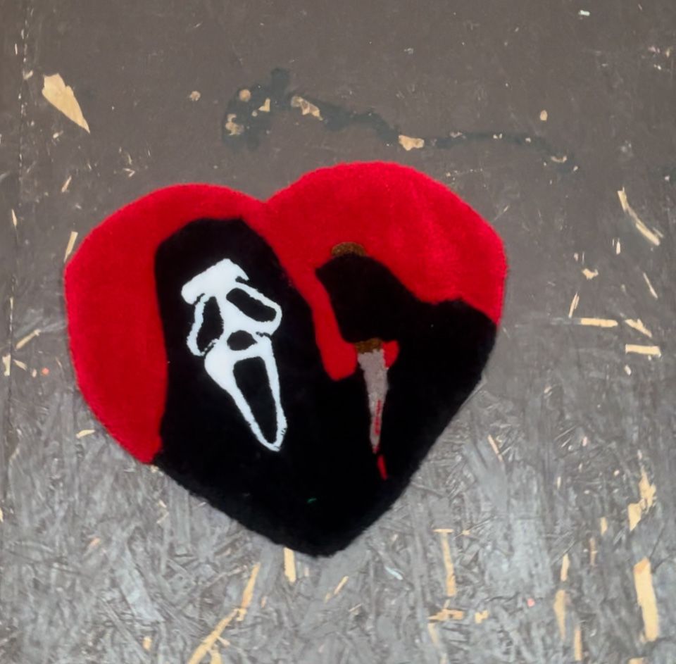“custom Scream Ghost Face Heart “