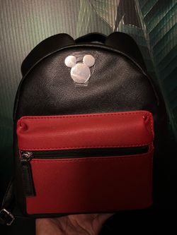 Mickey Mouse Mini Backpack Black and Red
