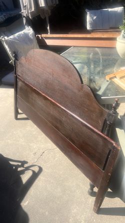 Antique full size bed frame