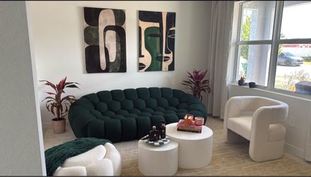 Green bubble sofa for sale (only the sofa)