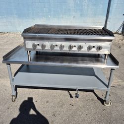 Mobile 48" Charbroiler