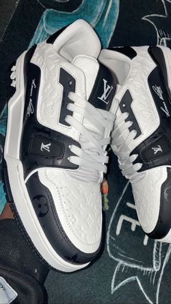 LV Trainer Shoes Black And White Size 12 for Sale in Lawrence, MA - OfferUp
