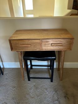Desk with stool